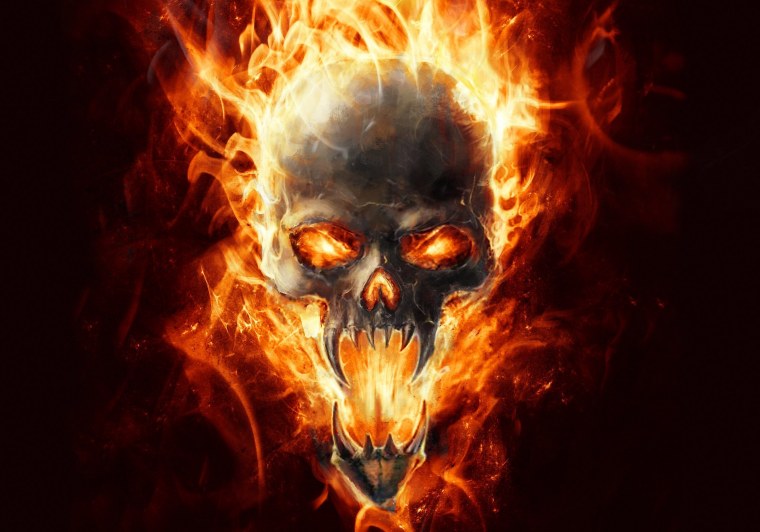 Череп в огне