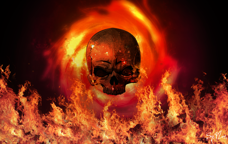 Череп в огне