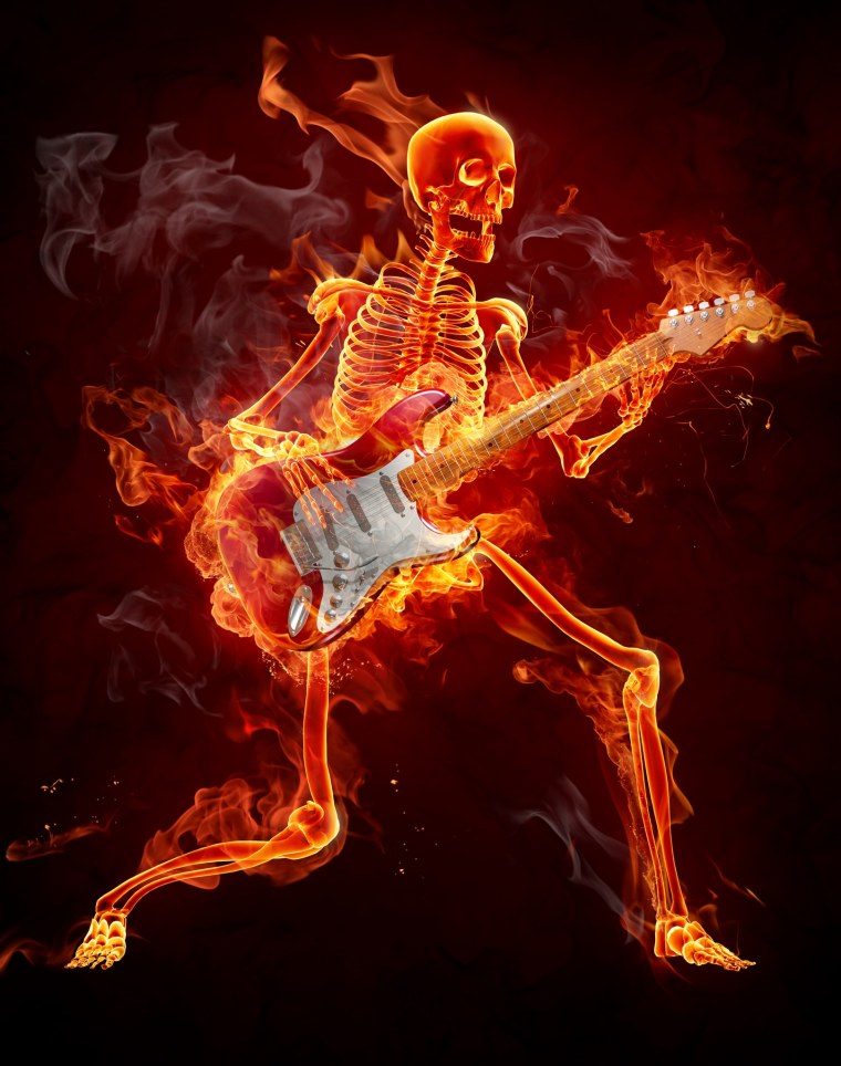 Огненный скелет