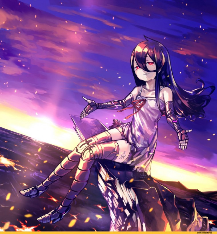 Девушка андроид аниме арт