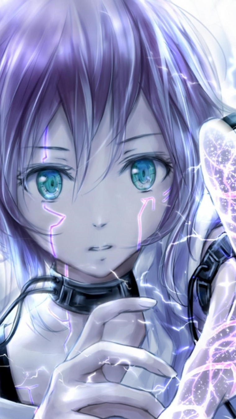 Аниме девушка андроид