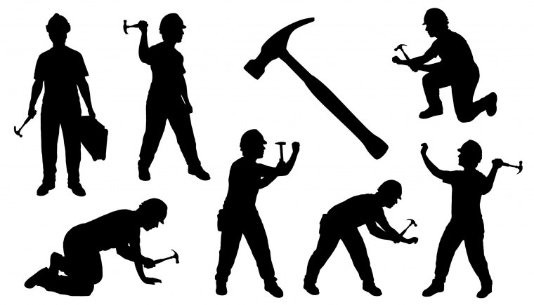 Плотник силуэт