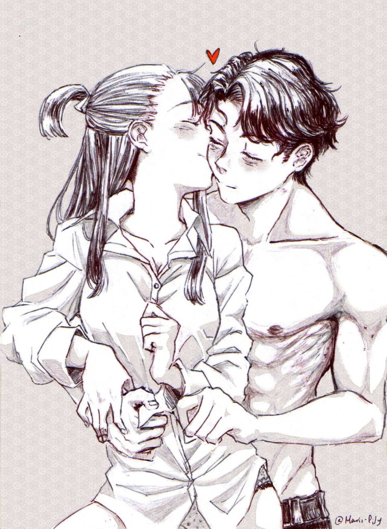 Аниме парень и девушка пошлость