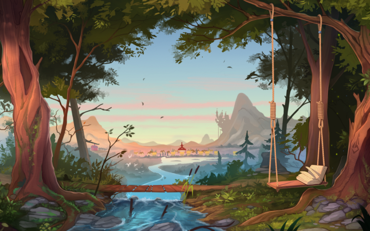 Пейзажи из мультфильмов