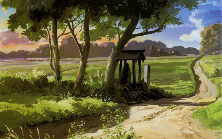 Хаяо Миядзаки пейзажи