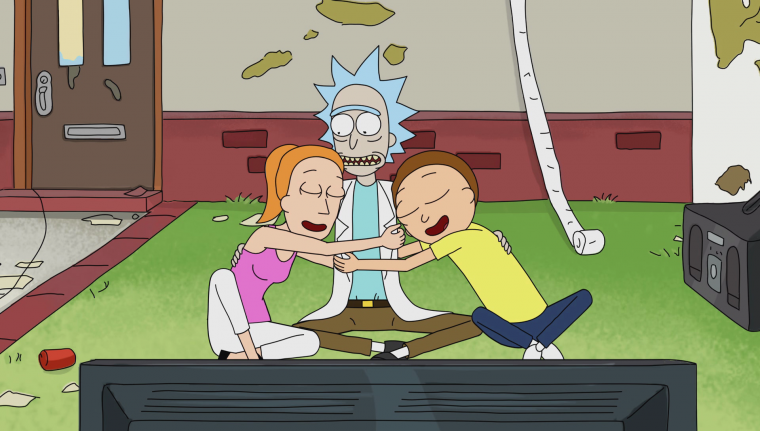 Рик и Морти арт 1920х1080