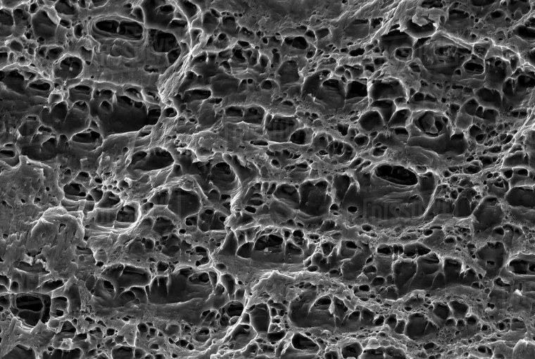 Стекло под электронным микроскопом
