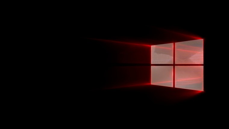 Стандартная заставка Windows 10 темная