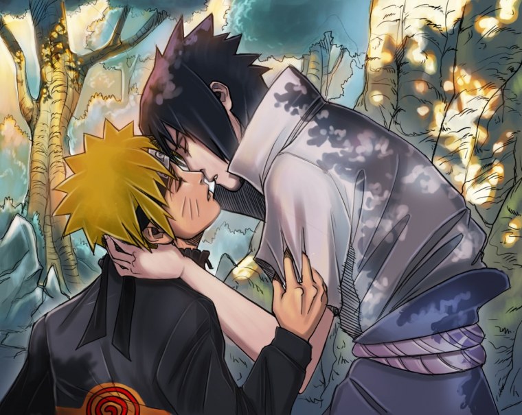 Сай и Наруто и Саске любовь