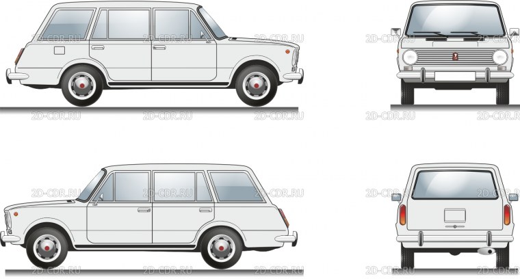 ВАЗ 2102 чертежи кузова