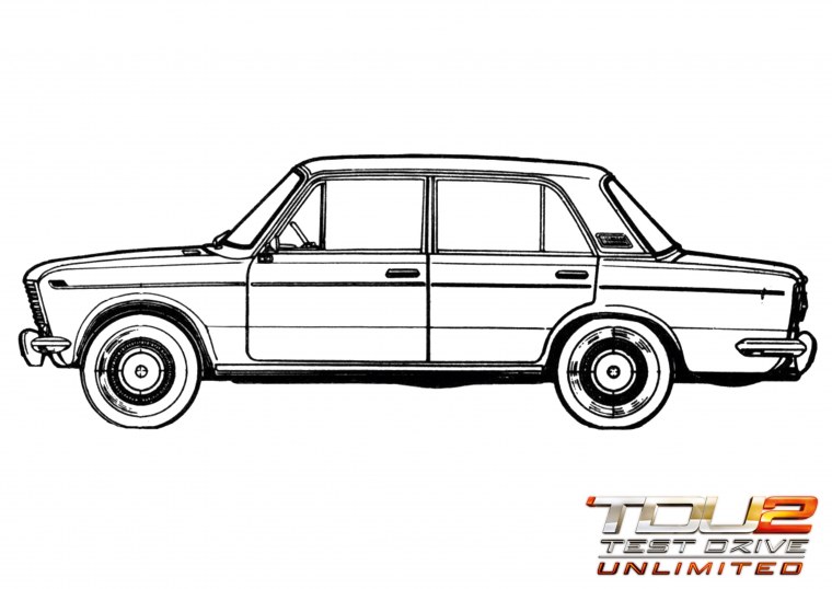 ВАЗ 2106 карандашом сбоку