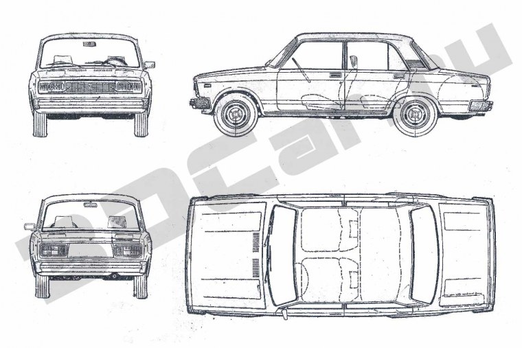 ВАЗ 2105 чертеж