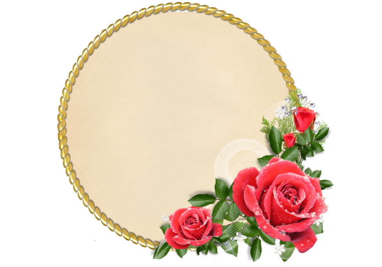 Овальная Цветочная рамка