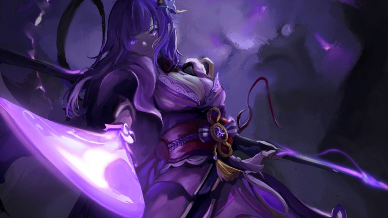 Райден Геншин Импакт арт