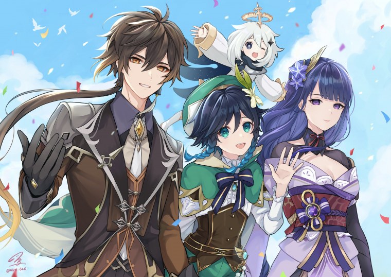 Баал Геншин 4к