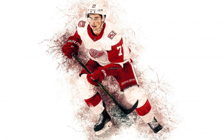 Хоккеист абстракция