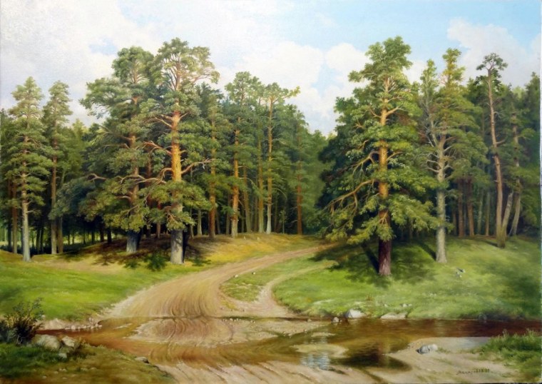 Живопись Шишкин Иван Сосновый лес