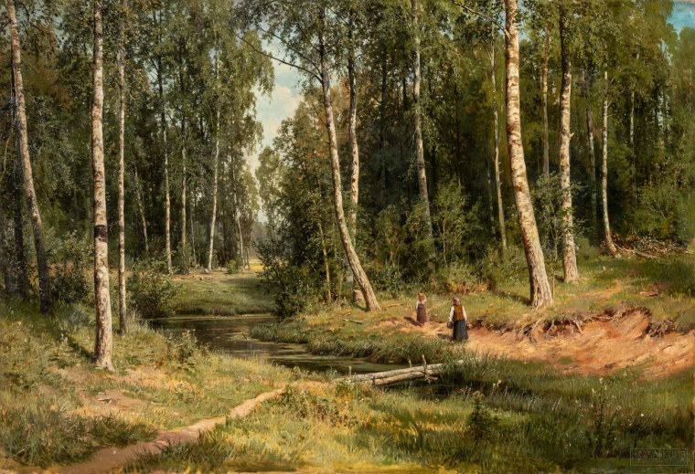 Шишкин Березовая роща 1878