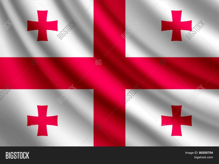 Торт с грузинским флагом