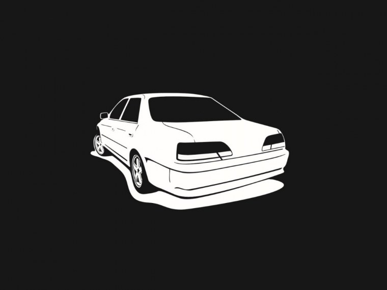 Toyota Cresta 100 белая арт