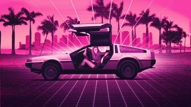 DELOREAN DMC-12 неон