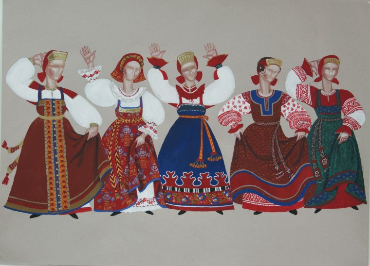 Стилизация русского народного костюма