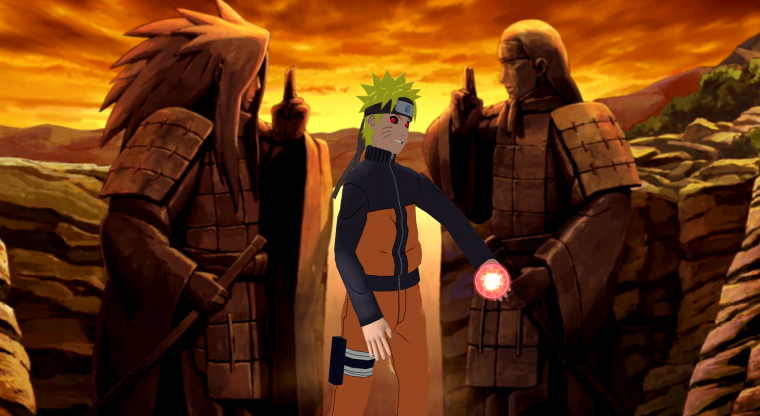 Мадара и Хаширама статуи