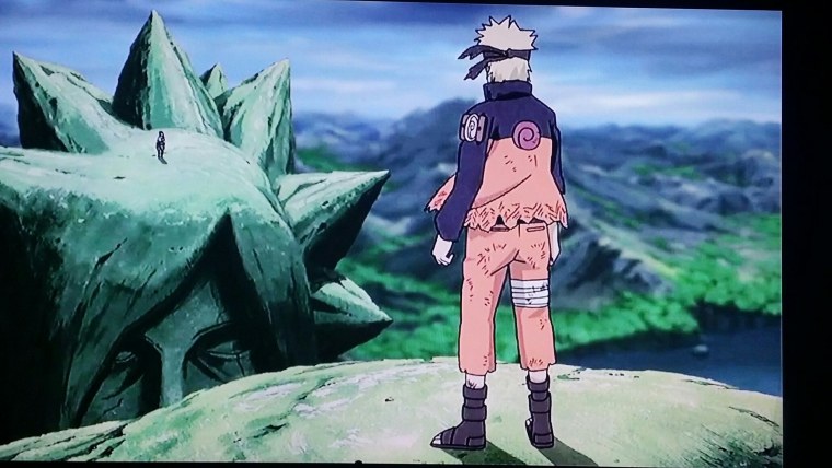 Наруто статуи Хаширамы и Мадары