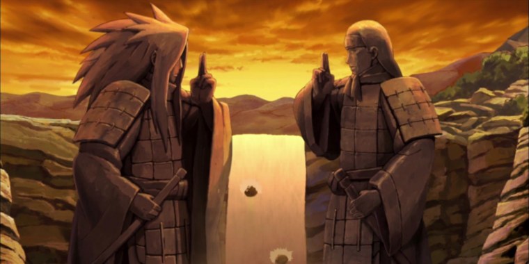 Битва Мадары и Хаширамы в долине завершения