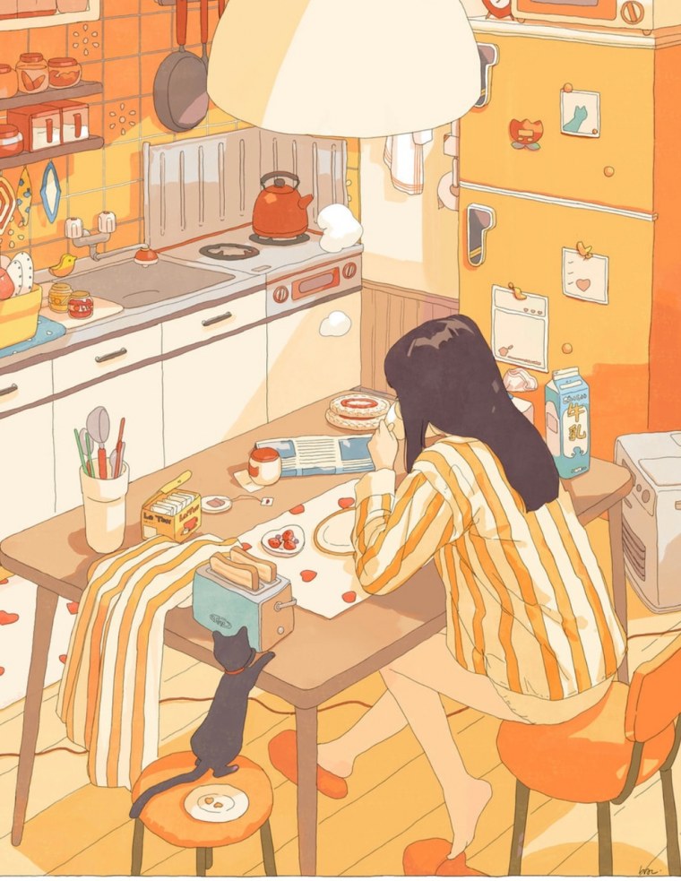 Утро иллюстрация