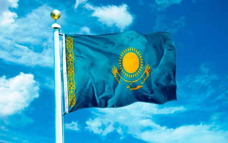 Флаг РК Казахстана