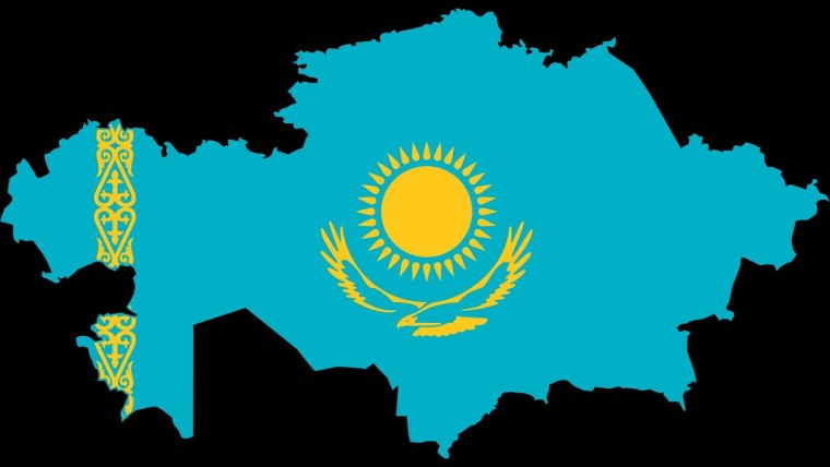 Казахстан флаг и территория