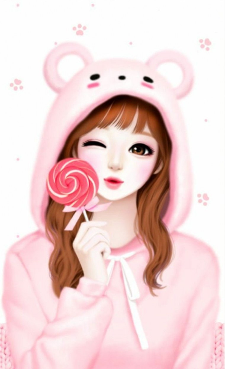 Корейские мультяшные девочки