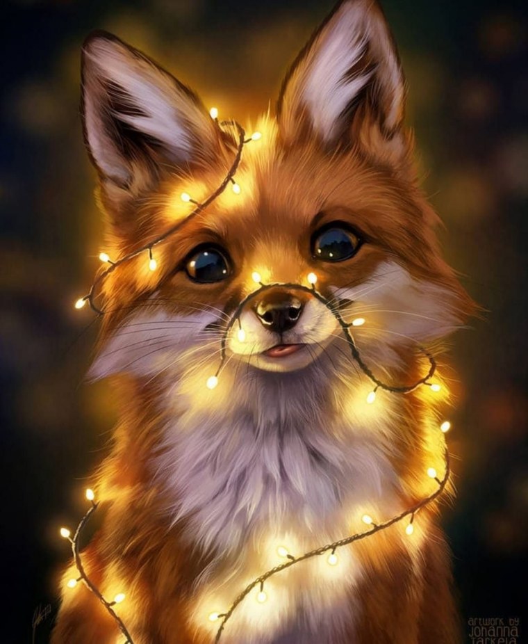 Алмазная мозайка Лисенок