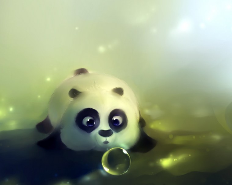 Панда рисунок