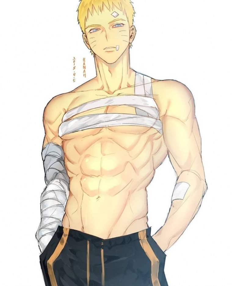 Наруто Узумаки взрослый пресс