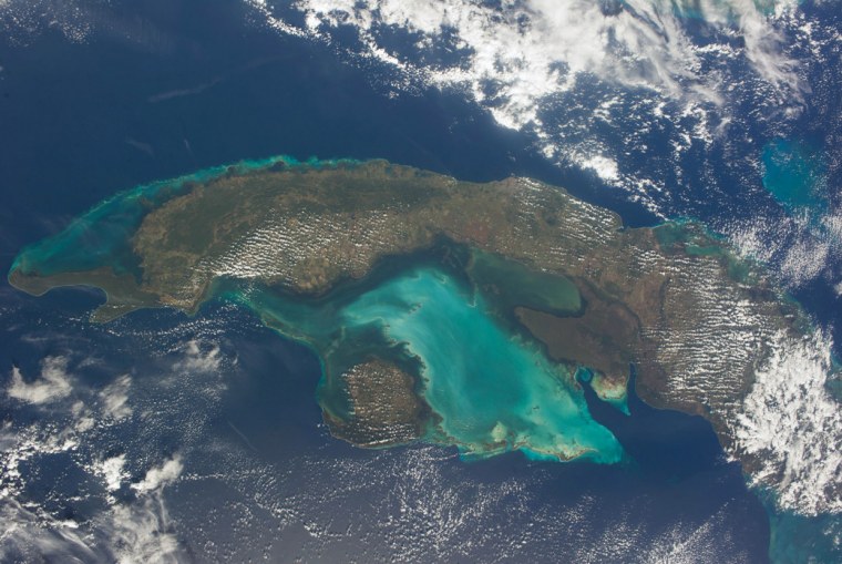 Атлантический океан из космоса