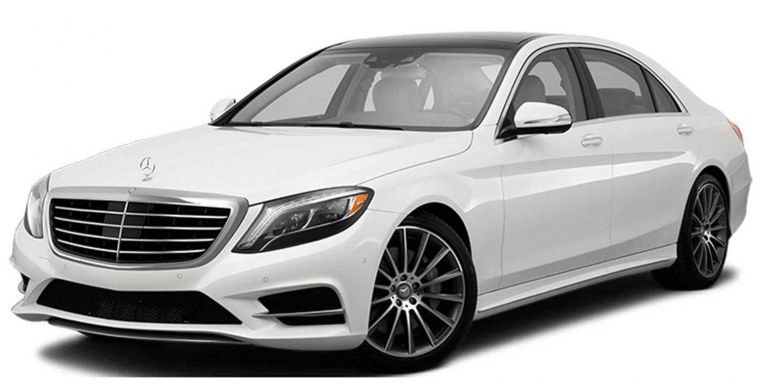 Mercedes-Benz w222 белый фон