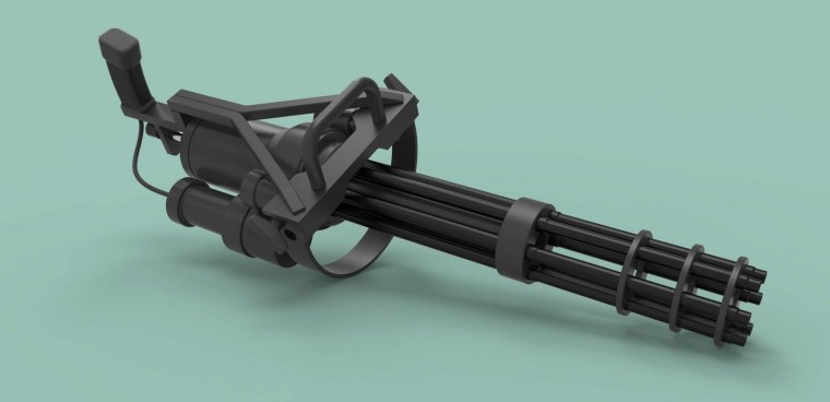 Minigun m134 3d