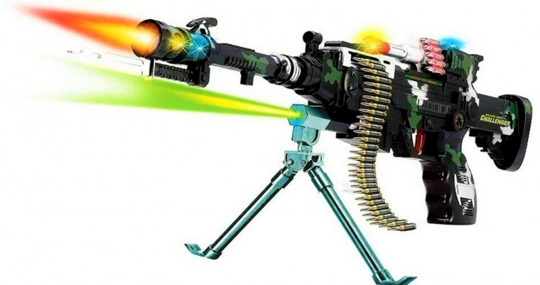 Игрушка пулемет со звуком