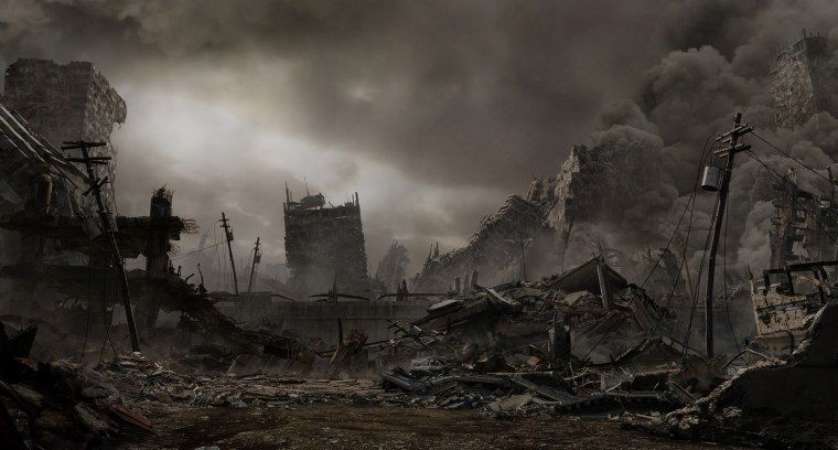 Разрушенный город