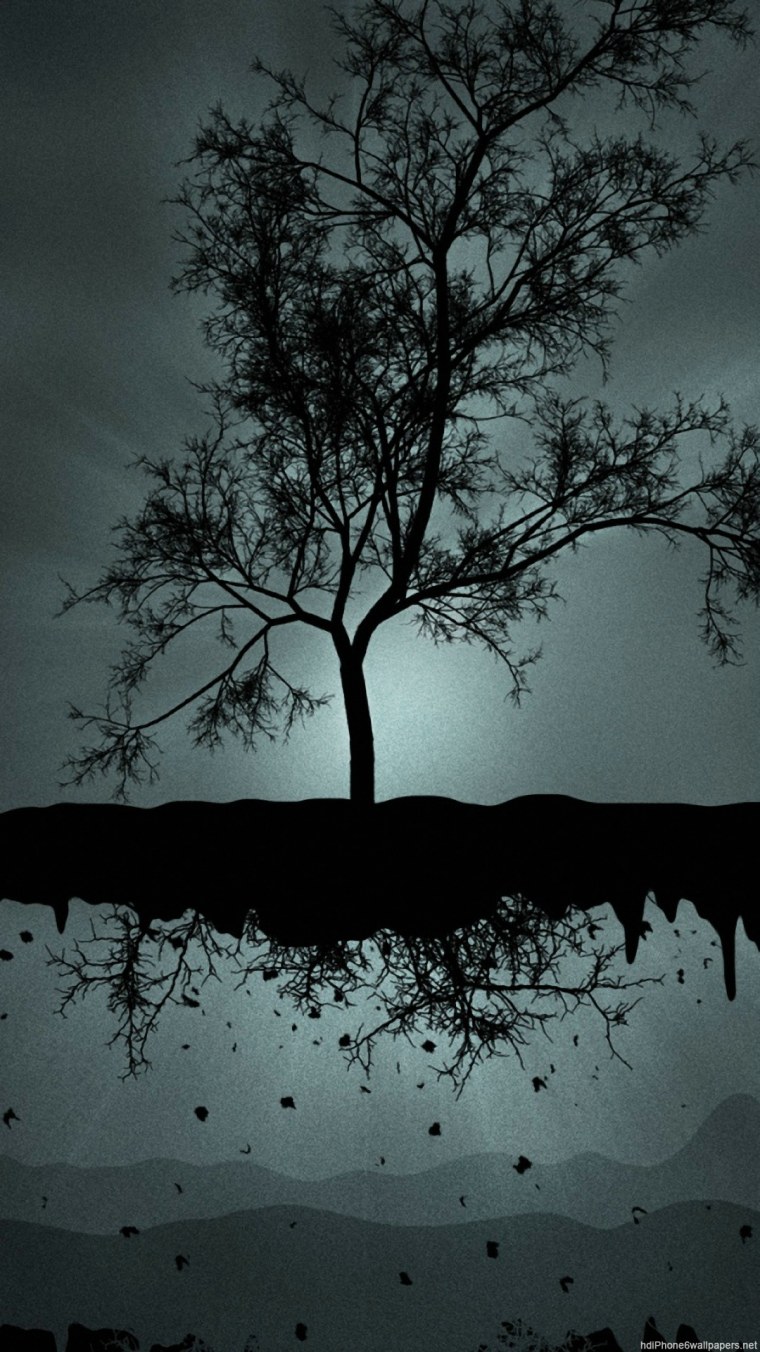 Стильные черные обои на телефон