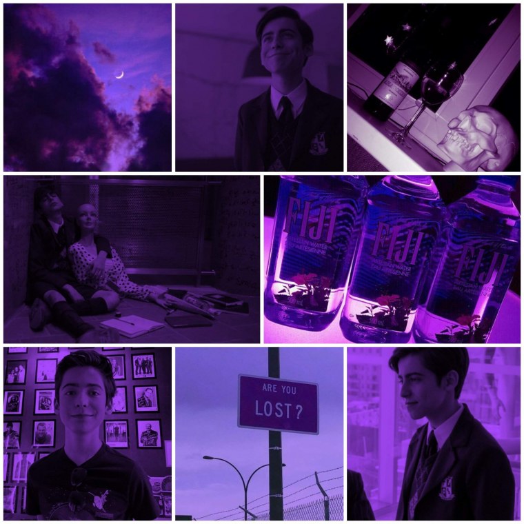 Эйдан Галлахер фиолетовый