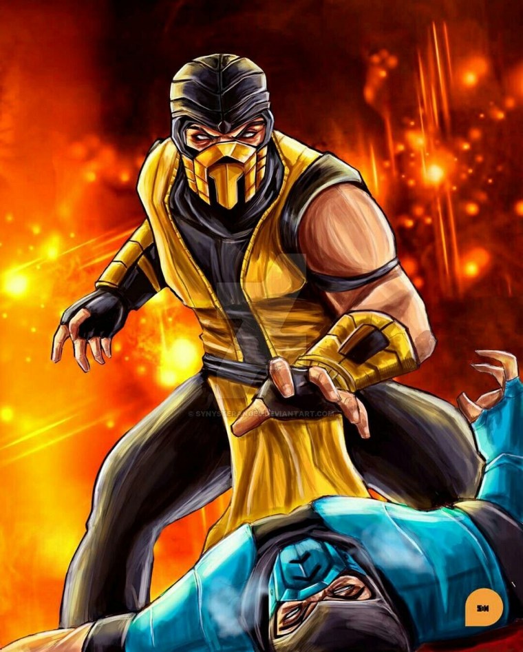 Мортал комбат Скорпион против саб Зиро