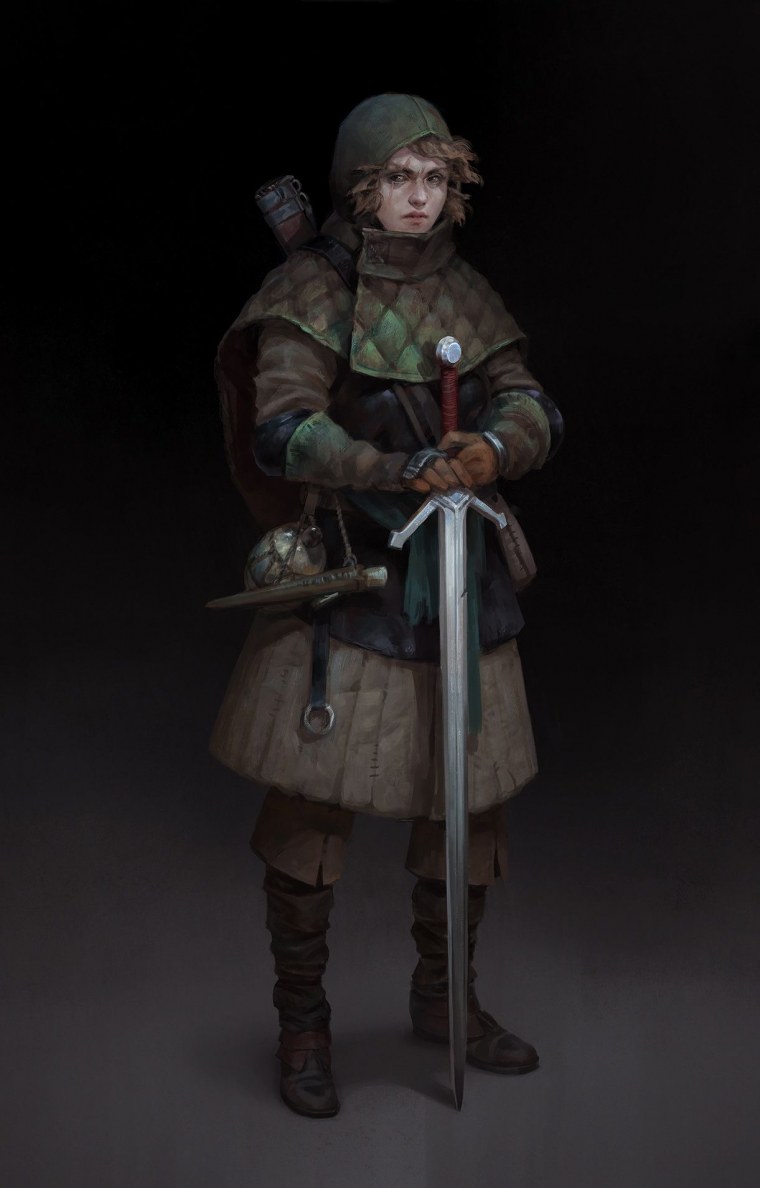 Женщина средневековье арт