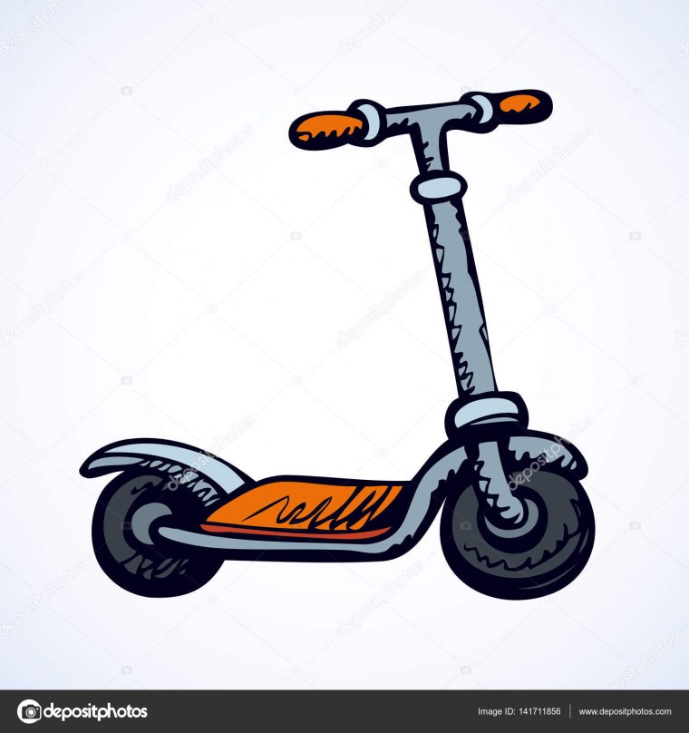 Самокат мультяшный