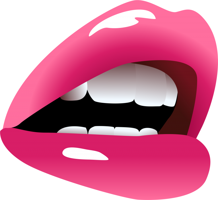Губы на прозрачном фоне