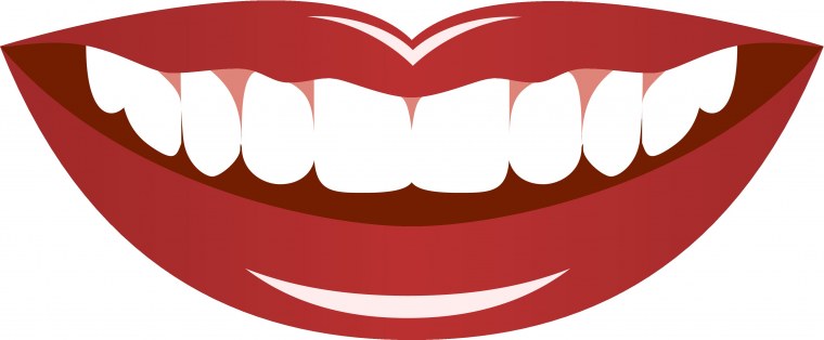 Открытый рот без фона