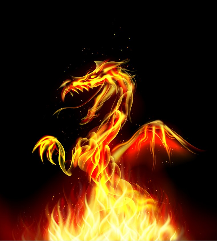 Дракон из огня