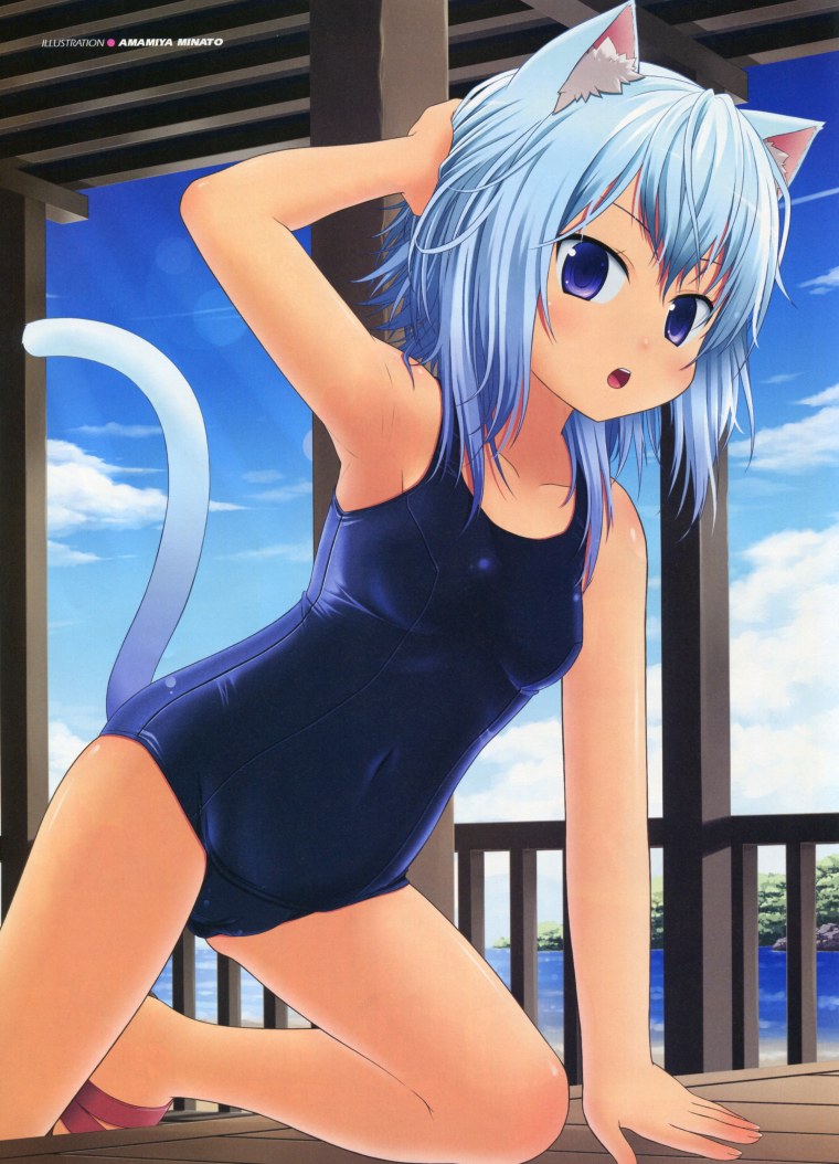 School Swimsuit аниме